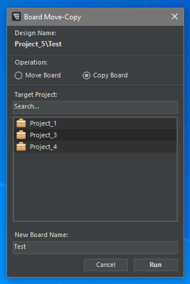 Container Move/Copy Tool