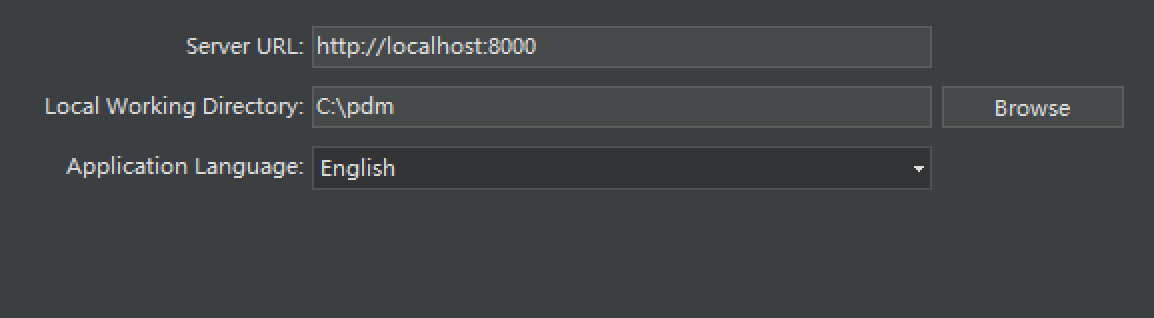 Server settings